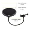 HORNO Professional Microphone Filter Screen-Mic Pop Blocker Mask Shield Screen