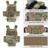 KRYDEX Low Vis Slick Molle Plate Carrier & Tactical Placard