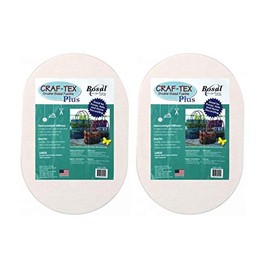 Bosal Dbl Side Oval 2pc Craf-Tex Fusible Double Sd Plus Large, 2 Pack