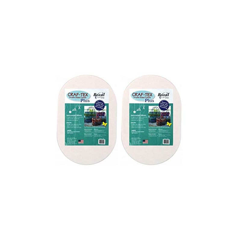 Bosal Dbl Side Oval 2pc Craf-Tex Fusible Double Sd Plus