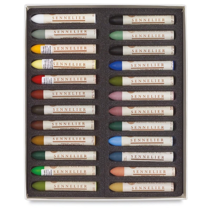 Sennelier Artists Oil Pastels - Set of 24 x Landscape