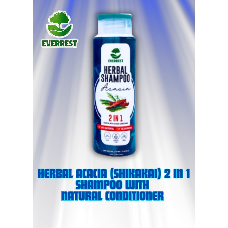 EVERREST HERBAL ACACIA (SHIKAKAI) SHAMPOO WITH NATURAL CONDITIONER - 350ml