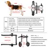 LIU&LIU Adjustable 2 Wheels Pet Wheelchair for Back Legs,Large and