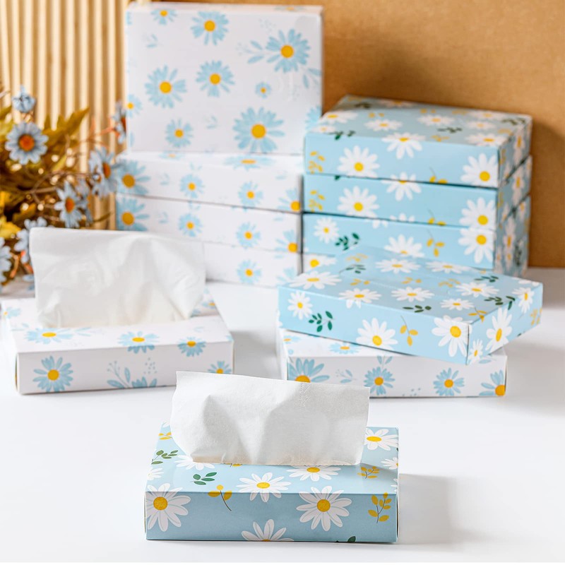 Yinder 24 Packs 960 Sheets Tissue Cube Car Facial Boxes