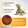 HealSmart 50W Mini Reptile Heat Lamp Ceramic Heat Emitter, No
