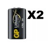 Grey Pneumatic 2 x GP CR2 Lithium Battery Photo DL-CR2