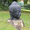 Oriental Galerie Buddha Head Stone Figure Sculpture Stone Lava Sand