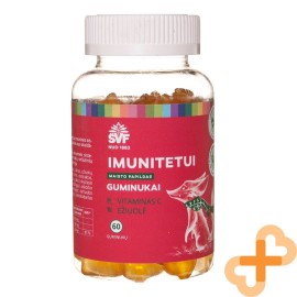 ŠVF Vitamine C 60 Gummies Nourriture Supplément pour Immunité System Orange Goût