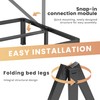 VIPSHOW 14 Inch King Heavy Duty 3500 lbs Bed Frame