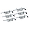 sourcing map Barrel Bolt Latch, 6Pcs 10x128mm - Carbon Steel