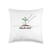Touch Dirt, gardening, planting Throw Pillow