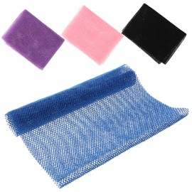 Baluue 4Pcs Convenient Bath Back Scrubber Long Body Exfoliating Washcloth for Gentle Cleansing for Home Travel Suitable for Men Women Soft Mesh Design for Smooth Skin