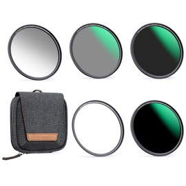 K&F Concept 40.5mm 5-in-1 Magnetic Lens Filter Kit, Includes GND8+ ND8+ ND64+ ND1000+ Adapter Ring, Neutral Density Multi-Layer Coating HD Optical Glass &Waterproof Pouch (Nano-X Series)