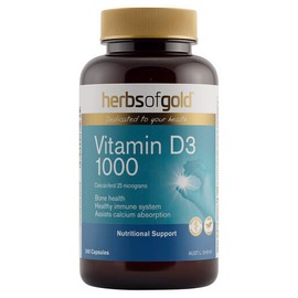 Herbs Of Gold Vitamin D3 1000 240 Capsules