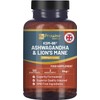 KSM-66 Ashwagandha and Lions Mane Tablets - High Strength 2200mg | KSM-66 Ashwagandha Root Extract and Lions Mane Mushroom Extract - 120 Vegan Tablets with Black Pepper - UK Made by Prowise