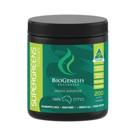 Australian Organic SuperGreens Powder, non GMO, Australian Grown, Purest Quality