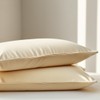 100% Cotton 200 Thread Count Pillow Cases 2 Pack (Cream)