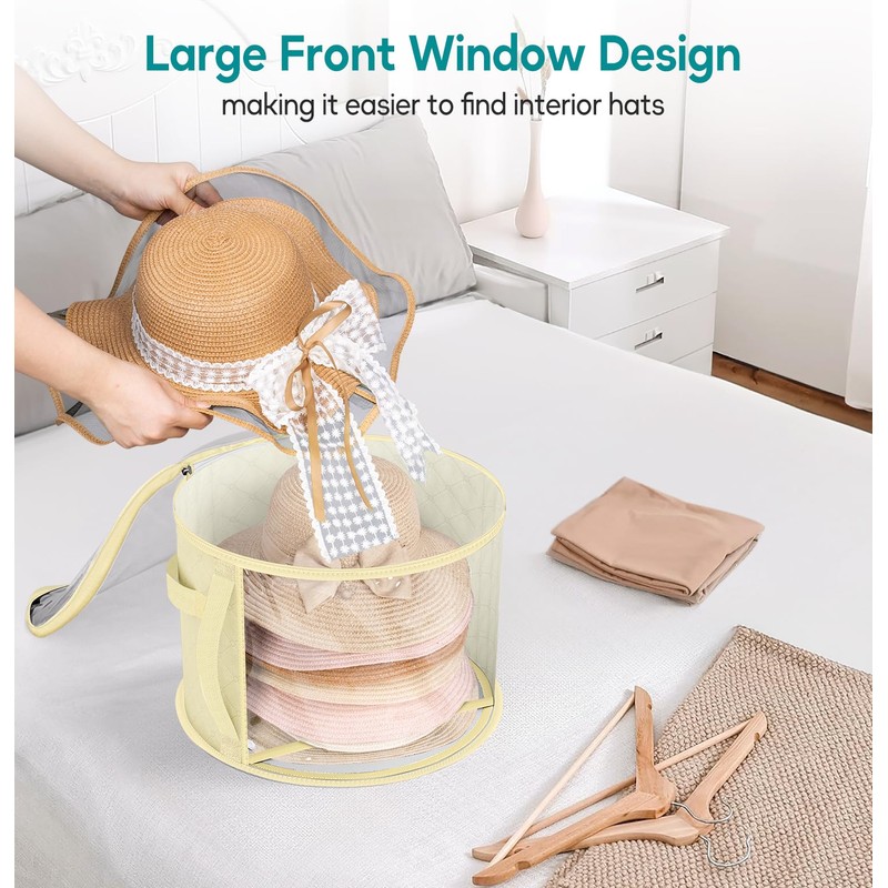 AOODA Oversized Clear Hat Storage Bag for Women, Holds up