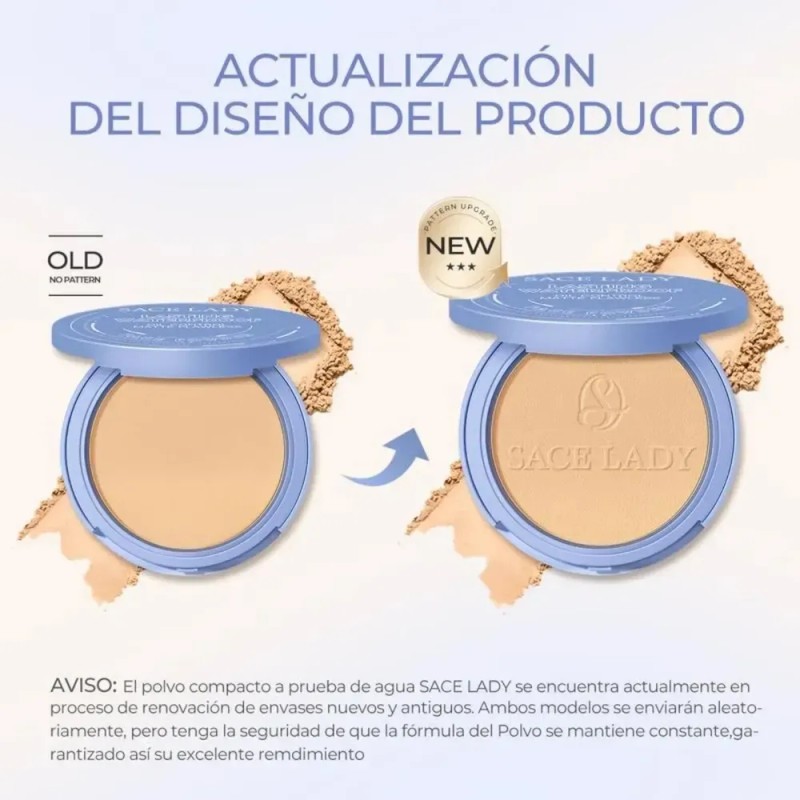 Base De Maquillaje En Polvo Compacta Mate Mate De 3