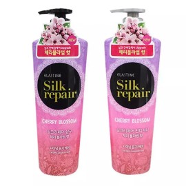 Elastin 샴푸 550ml 벚꽃 엘라스틴 헤어 머리 린스 관리 [컨디셔너] Cherry Blossom Elastin Hair Shampoo 550ml [Conditioner]