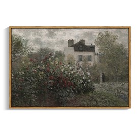 InSimSea Framed Canvas Wall Art Vintage Decor, Farmhouse Room Aesthetic, Living Room Wall Art, Cottagecore Bedroom Kitchen Bathroom Decor, 24"x36"