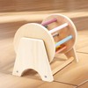 Wooden Rattle Rolling Drum Logic Thinking Hand Eye Coordination Safe