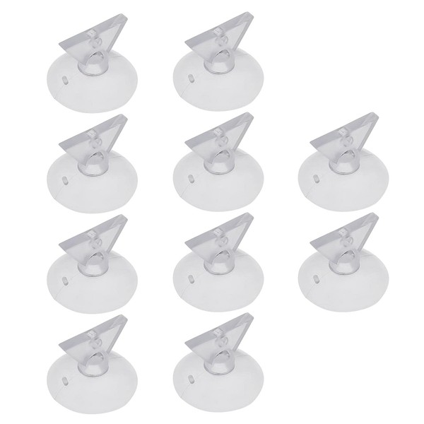 Micro Traders 10pcs Transparent Bulb Removal Tool Suction Cup Bulb Replacing Light Bulb Changer Strong Suction for LED Halogen GU10 MR16 PVC 35mm