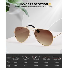 NSSIW Aviator Sunglasses for Men Women, Polarized Pilot Sunglasses, Premium Sun Glasses with UV 400 Protection for Driving, Running, Traveling