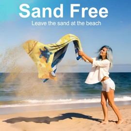 ANNA QUEEN Beach Towel, Oversized 31" x 70" Towel, Quick-Dry, Sand Free, Lightweight & Absorbent Microfiber Soft Towel for Travel, Pool, Yoga, Camping & Vacation