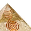 KACHVI Clear Pyramid Set of 1 Size 6 cm reiki
