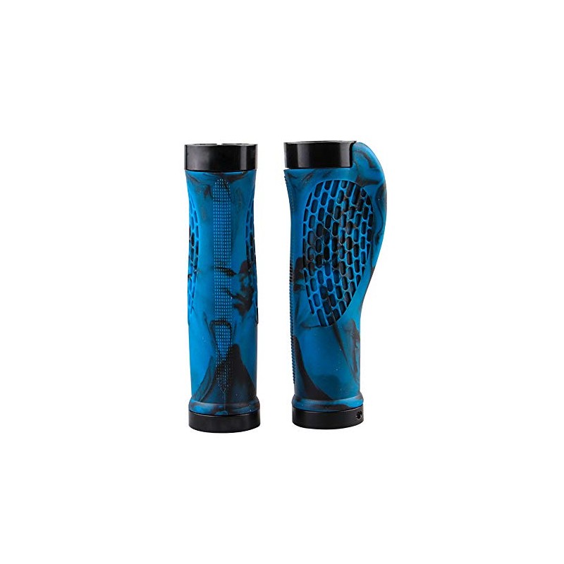 VOANZO Bicycle Handlebar Grips, 2 Sided Locking, Non-Slip TPR Rubber