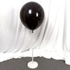 18 Inch 10 Pack Black Balloons KIRIKOU Big Large Round