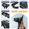 OneTigris Muzzle, Nylon Muzzle for Dogs, Adjustable Webbing, Suitable for