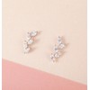 TIGRADE Stud Earrings Marquise Cubic Zirconia Rhinestone Crawler Style Wedding