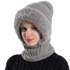 HUAMULAN Women Winter Knit Beanie Hats One Piece Fleece Lined