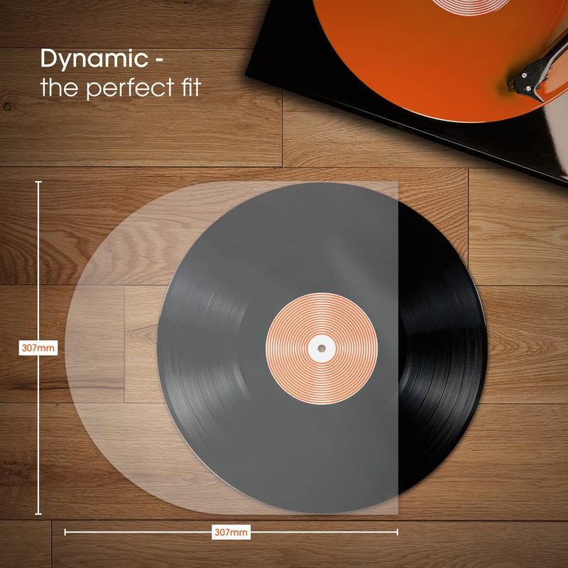 SPINCARE 50pcs 12 Inch Inner Vinyl Record Sleeves - Round