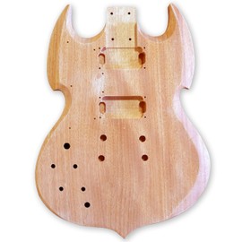 BexGears DIY Left-handed Electric Guitar Kits Okoume wood Body maple neck & composite ebony fingerboard Beginner Guitar with H-H Pickups