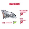 DuYouG- For Lexus RX330 RX350 RX400h 2004-2009 HID+Halogen Headlights Headlamps