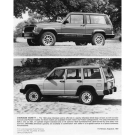 1984 Jeep Cherokee Chief and Base Model Press Photo 0017