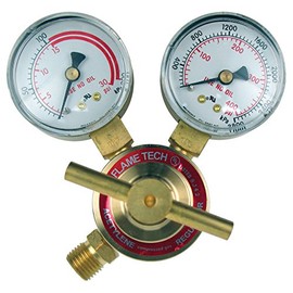 Flame Tech Inc. VLAR-18 Light Duty Acetylene Regulator, Victor Compatible, Tested in The USA