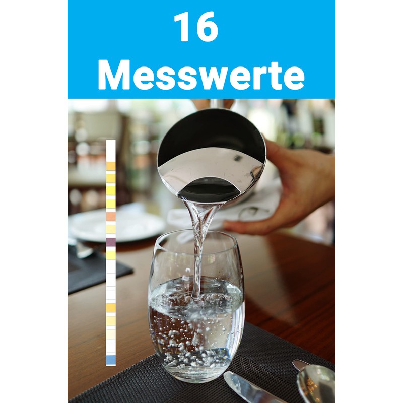25 x 16-in-1 Drinking Water Test Strips - Water Tester