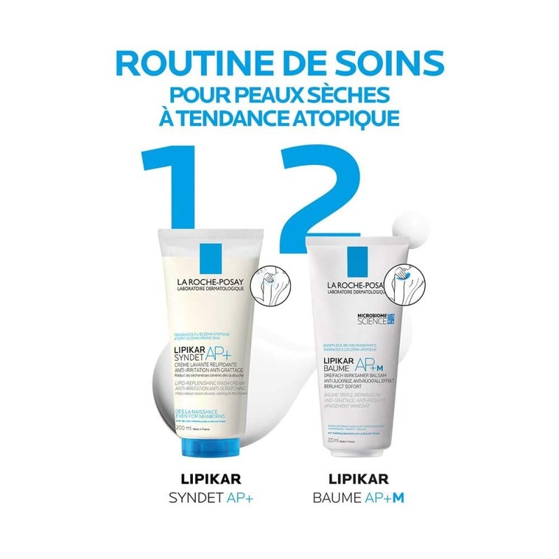 Roche Posay Lipikar Syndet AP+ Reinigungs-Cremegel, 200 ml