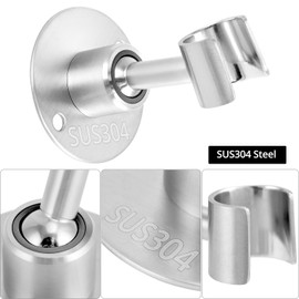 QWORK® Universal Shower Head Holder, 304 Stainless Steel, Adjustable