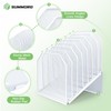 SUMMORO Inclined File Organizer for Desk, 7-Tier Vertical File Folder