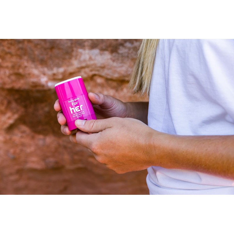 Cuerpo Glide para ella 42.5 gram anti Chafe Bálsamo, Rosado,