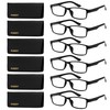 FEISEDY 6 Pack Classic Reading Glasses for Woman men Traditional