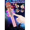 BONAOK Karaoke Microphone Bluetooth, 4 in 1 Wireless Karaoke Microphones,