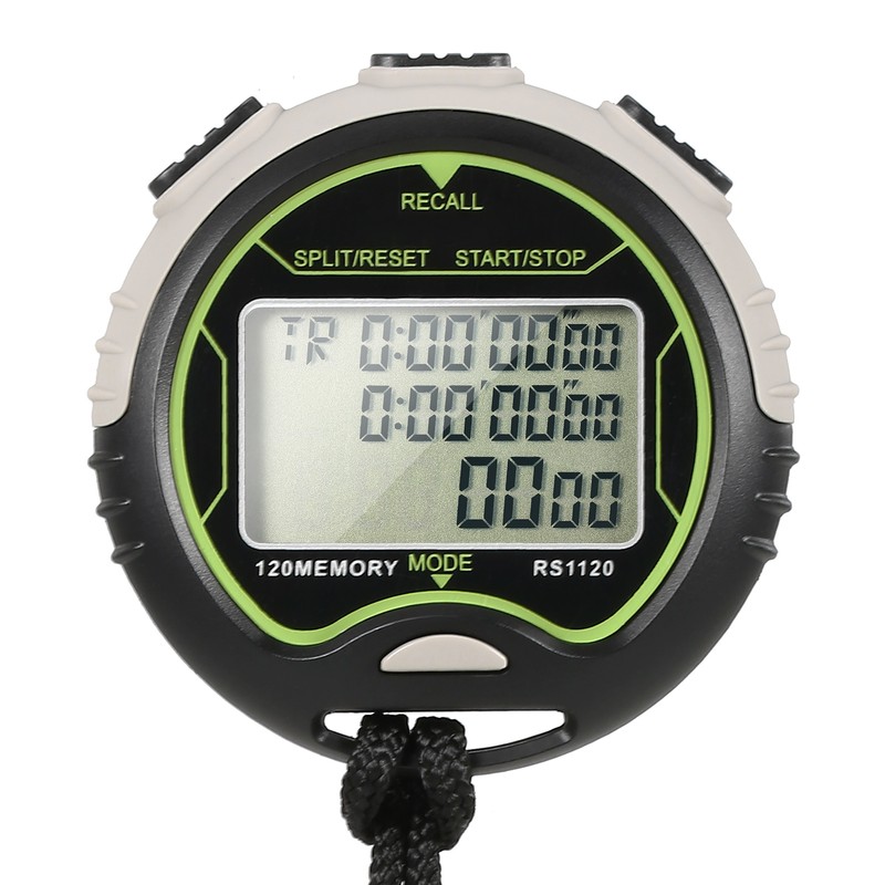 Professional Digital Stopwatch Timer Waterproof Digital Handheld LCD Timer Chronograph