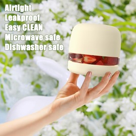 Tronco 24 oz Glass Lunch Bowl Container with Lid, Glass Food Storage Container, Leak & Spill Proof, Soup & Stew Food Storage, Meal Prep, Airtight, Dishwasher Safe, BPA-Free - Ideal Gifts, 2Pack