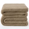 Guohaoi Knitted Weighted Blanket(Beige 50"x60" 5lbs),Home Décor Cooling Throw Blanket
